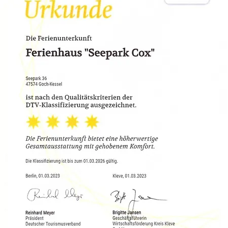 Seepark Cox ️️️️ Goch